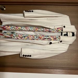 Winter white dress coat size 18